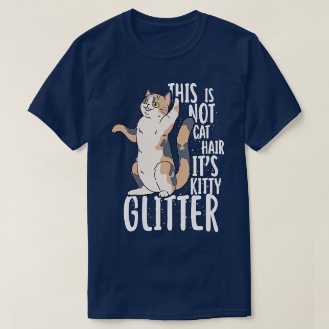 T-shirt Ce n'est pas Chat Cheveux C'est Kitty Parties scin (Design devant)