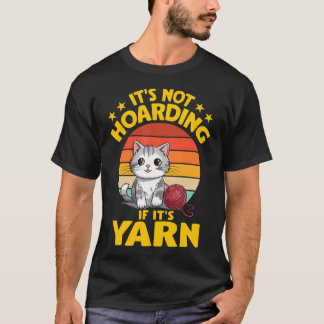 T-shirt Ce N'est Pas Du Fouillis Si C'est Du Fil Chat Croc