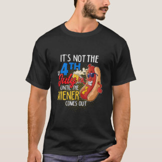 T-shirt Ce N'Est Pas Le 4 Juillet Avant Que Mon Hot-Dog Ne