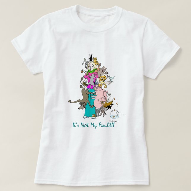 T-shirt "Ce n'est pas mon défaut " (Design devant)