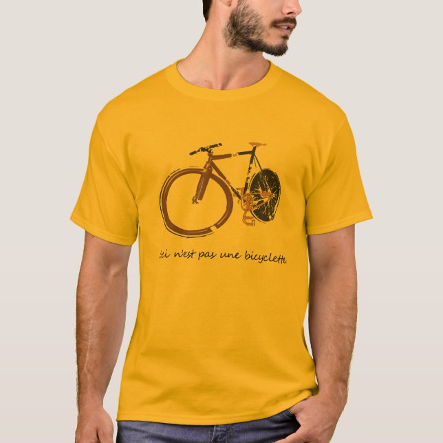 T-shirt Ce n'est pas un vélo (Devant)