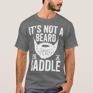 T-shirt Ce N'Est Pas Une Barbe C'Est Une Chemise À Selle