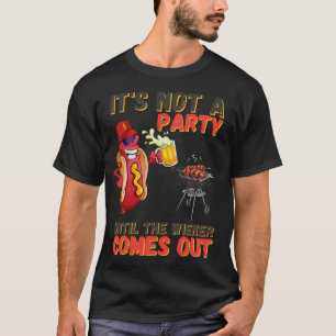 T-shirt Ce n'est pas une fête jusqu'à ce que le Wiener sor