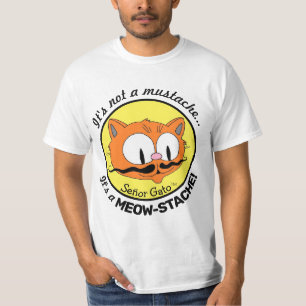 T-shirt Ce n'est pas une moustache... C'est une MEOW-STACH