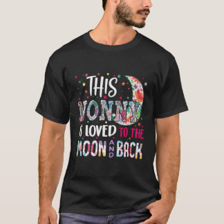 T-shirt Ce Nonny Est Aimé À La Lune Et Dos Cadeau Tee