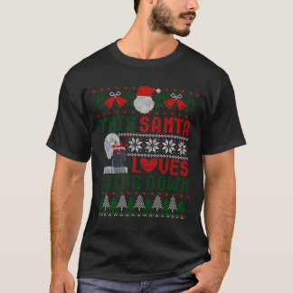 T-shirt Ce Père Noël adore tomber un laide de Noël