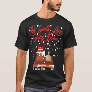 T-shirt Ce Père Noël Aime Descendre