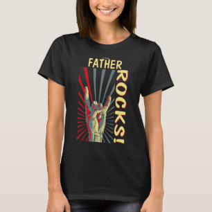 T-shirt Ce Père Rocks Vintage Retro Concert les années 70 