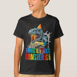 T-shirt Ce Petit Camion Monster Est 6E Anniversaire, 6 Ans