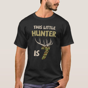 T-shirt Ce Petit Chasseur A 7 Ans Anniversaire de enfant P