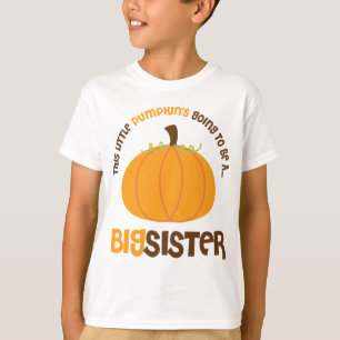 T-shirt Ce petit citrouille va être une grande soeur