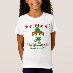 T-Shirt ce petit elfe va être une grande soeur