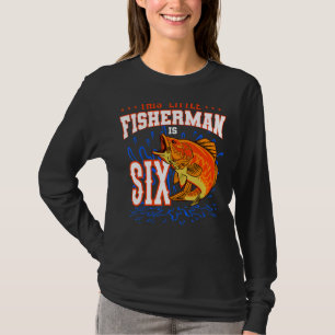 T-shirt Ce Petit Pêcheur Est Six Anniversaires Fête