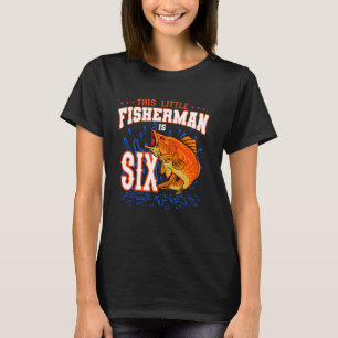 T-shirt Ce petit pêcheur fête ses six ans