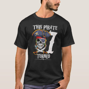 T-shirt Ce pirate a eu 7 ans garçon fille 7e anniversaire