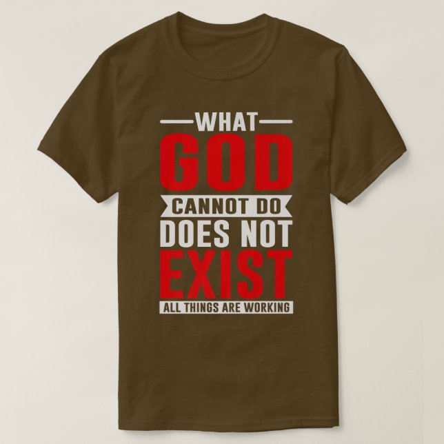 T-shirt Ce que Dieu ne peut pas faire n'existe pas, NSPPD  (Design devant)