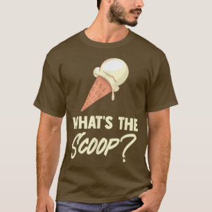 T-shirt Ce que la crème glacée sucrée Scoop Fête de révéla