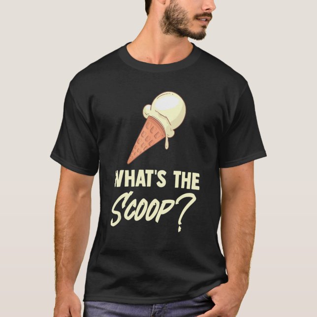 T-shirt Ce que la crème glacée sucrée Scoop Revea (Devant)