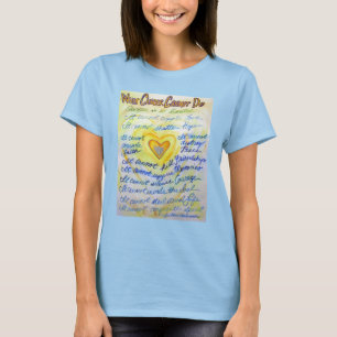 T-shirt Ce que le cancer ne peut pas faire Poem Angel Chem