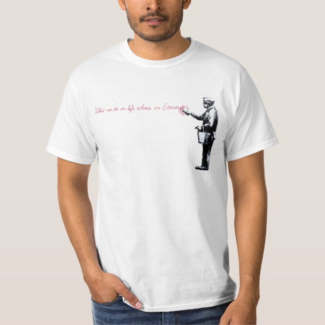 T-shirt Ce que nous faisons dans des échos de la vie dans (Devant)