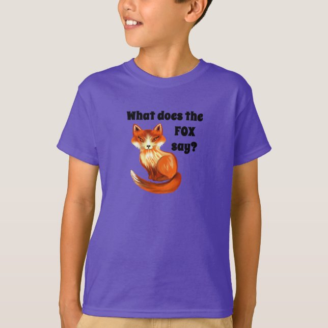 T-shirt Ce qui fait le Fox pour indiquer l'habillement et (Devant)