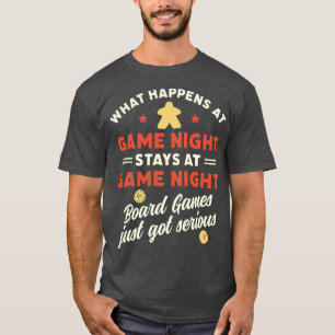 T-shirt Ce qui se passe à Game Night Funny Board Games Cit