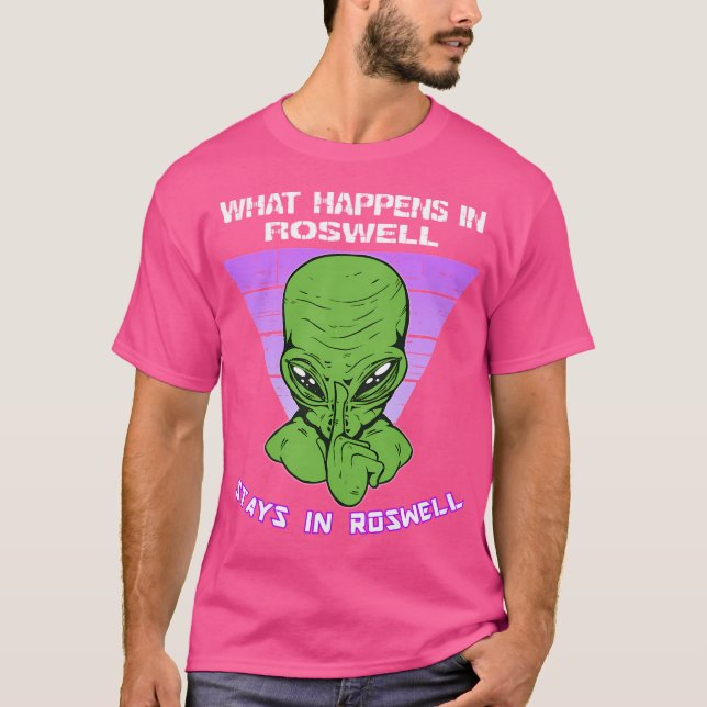 T-shirt Ce Qui Se Passe À Roswell Reste À Roswell (Devant)