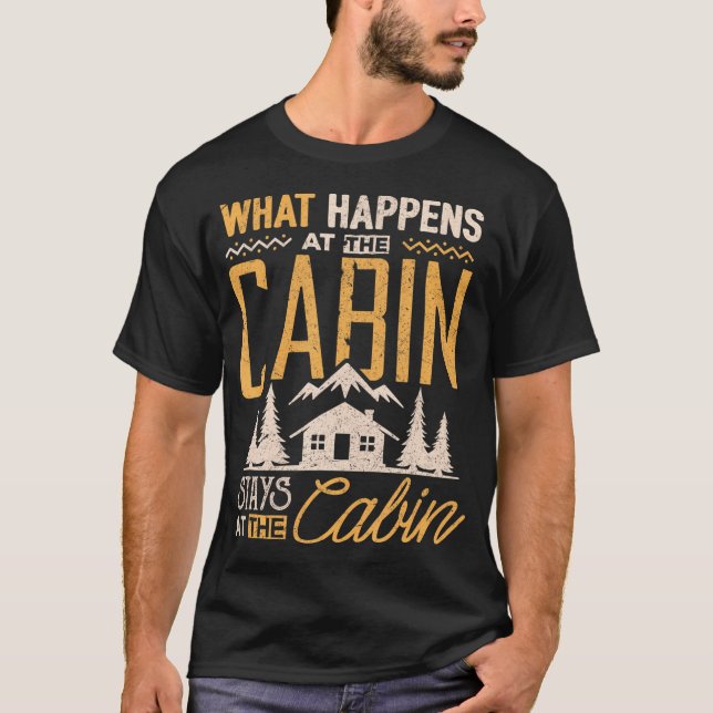 T-shirt Ce Qui Se Passe Au Cabine Reste Au Cabine (Devant)