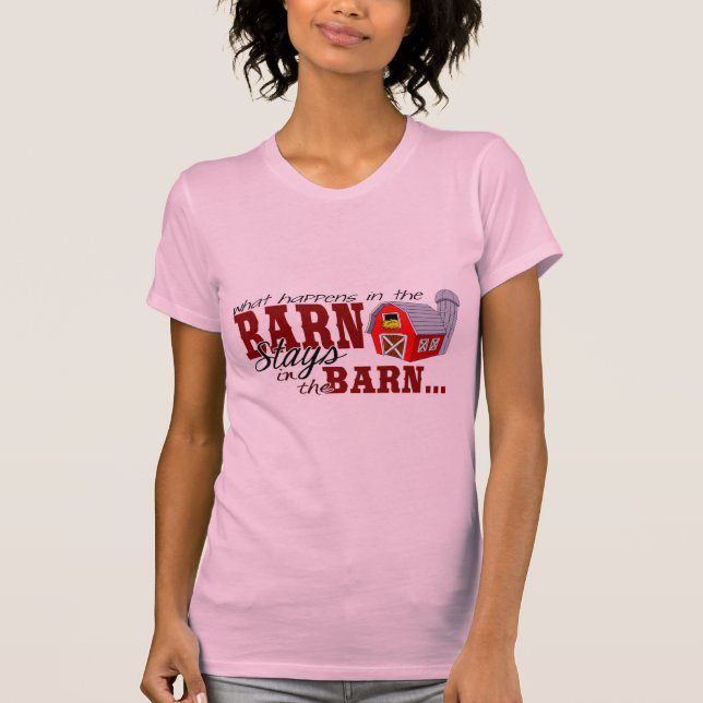 T-shirt Ce qui se produit dans la grange… (Devant)