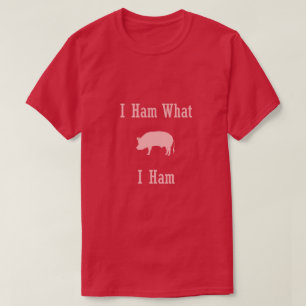 T-shirt Ce qui tee - shirt d'amant de porc de jambon d'I