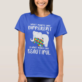 T-shirt Ce qui vous rend différent vous rend beau Autism