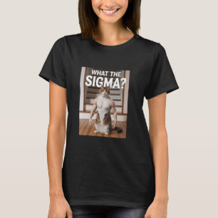 T-shirt Ce Sigma Mème Chat Mème Musculaire Bouffée Chat Ge
