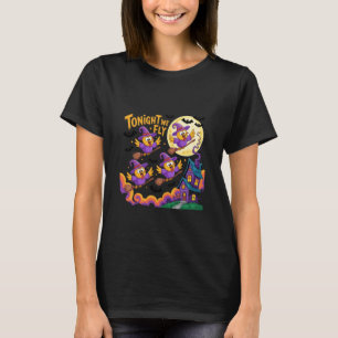 T-shirt Ce soir nous volons sorcière poulet Halloween