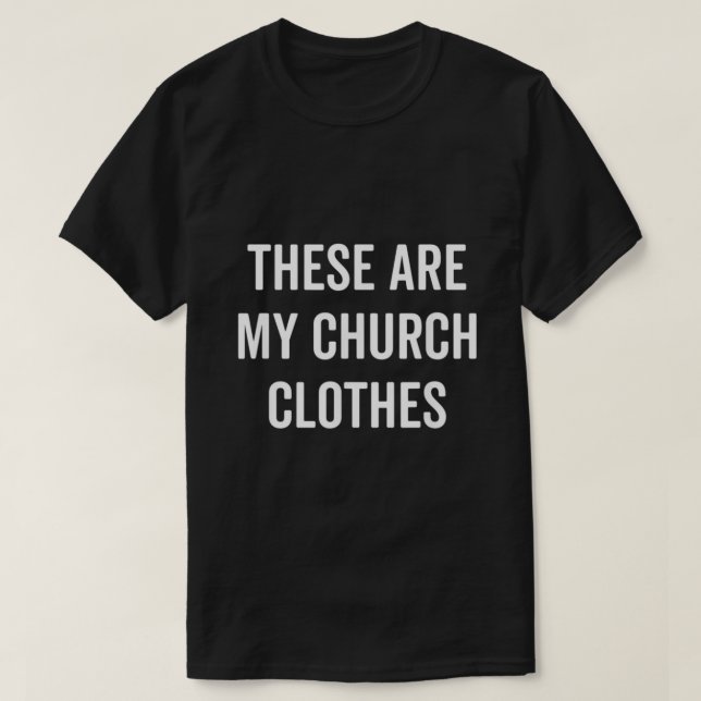 T-shirt Ce Sont Mes Vêtements D'Église Drôle Chrétien Pâqu (Design devant)
