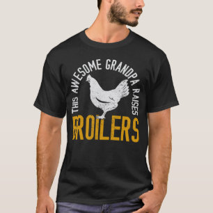 T-shirt Ce super grand-père élève des poulets de chair Fe