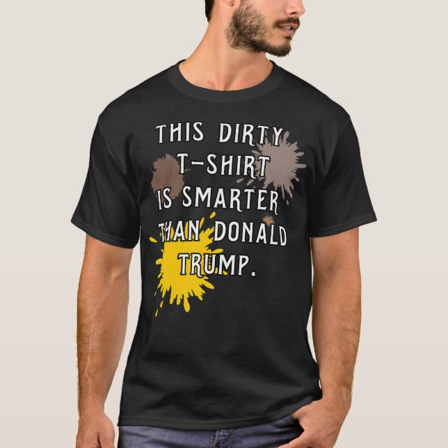 T-shirt Ce T-Shirty Est Plus Intelligent Que Donald Trump (Devant)