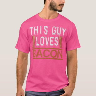 T-shirt Ce Type Aime Bacon Viande Croustillante Porc Cocho