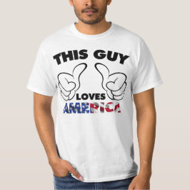 T-shirt Ce type aime l'Amérique