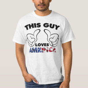 T-shirt Ce type aime l'Amérique