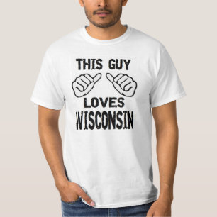 T-shirt ce type aime le Wisconsin