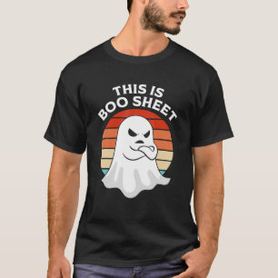 T-shirt CECI EST BOO SHEET Ghost Retro Halloween Costume M
