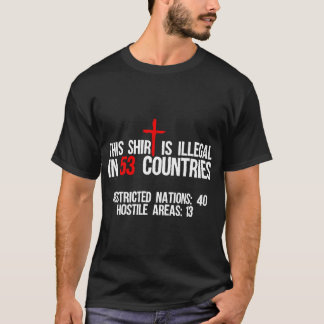 T-shirt Ceci Est Illégal Dans 53 Pays