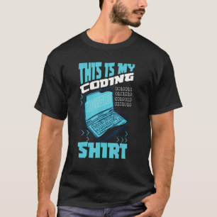 T-shirt Ceci Est Mon Coding Shirt Site Web Programmer Web 