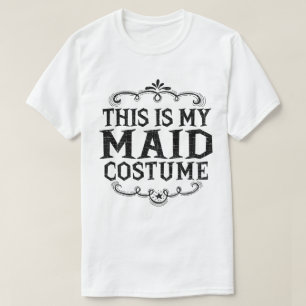 T-shirt Ceci est mon costume drôle et paresseux de servant
