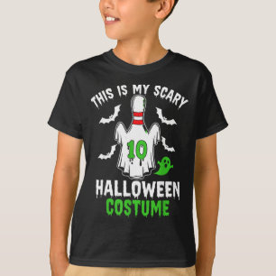T-shirt Ceci est un fantôme de quille de bowling en costum