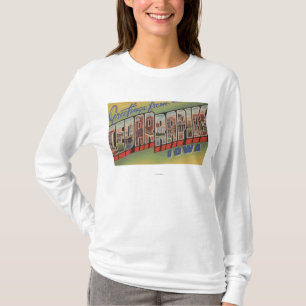 T-shirt Cedar Rapids, Iowa - grandes scènes de lettre