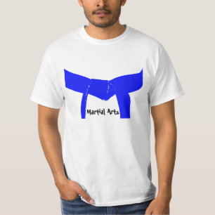 T-shirt Ceinture bleu-clair d'arts martiaux