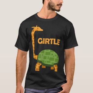T-shirt Ceinture hybride girafe tortue mi drôle animal T