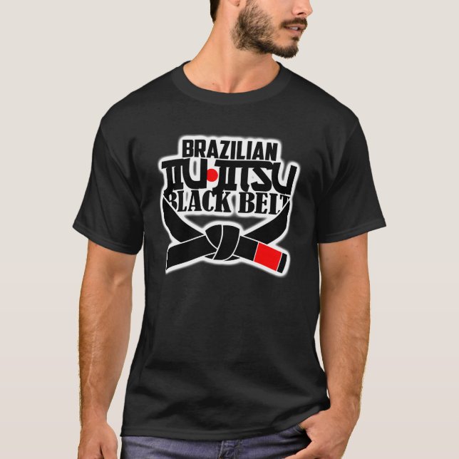 T-shirt Ceinture noire brésilienne Jiu-Jitsu (Devant)