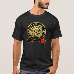 T-shirt Ceinture noire brésilienne Jiu-Jitsu plaquée or